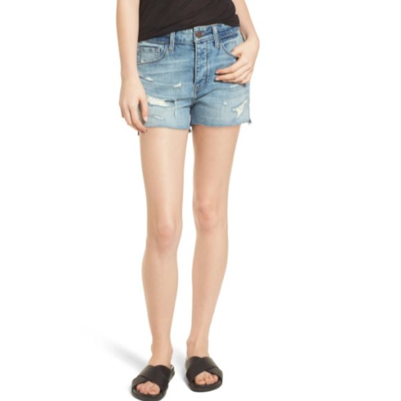 Treasure & Bond High Waist Boyfriend Cutoff Denim Shorts, Size 26 NWT - Picture 1 of 1